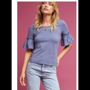Anthropologie 3/4 bell sleeve tee